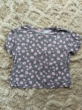 Floral Cropped T-Shirt